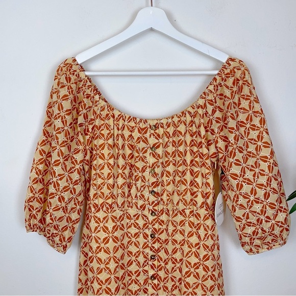 LOST+WANDER Golden Dawn MAXI Dress Yellow Orange - Picture 3 of 5